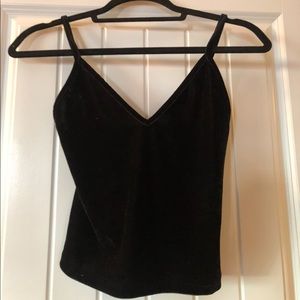 Brandy Melville Velvet Crop Top